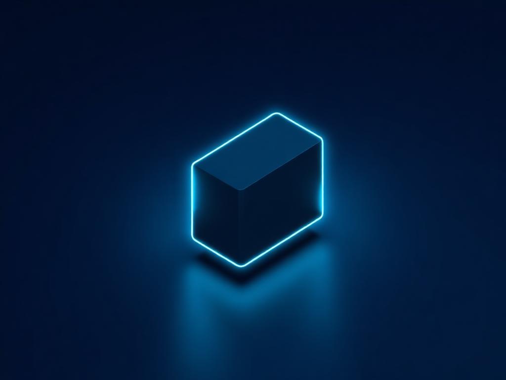 Glowing isometric server blade representing ScodyX Cloud VPS